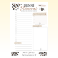 Denní plánování - jednoduchý Leopard - měsíční sada
