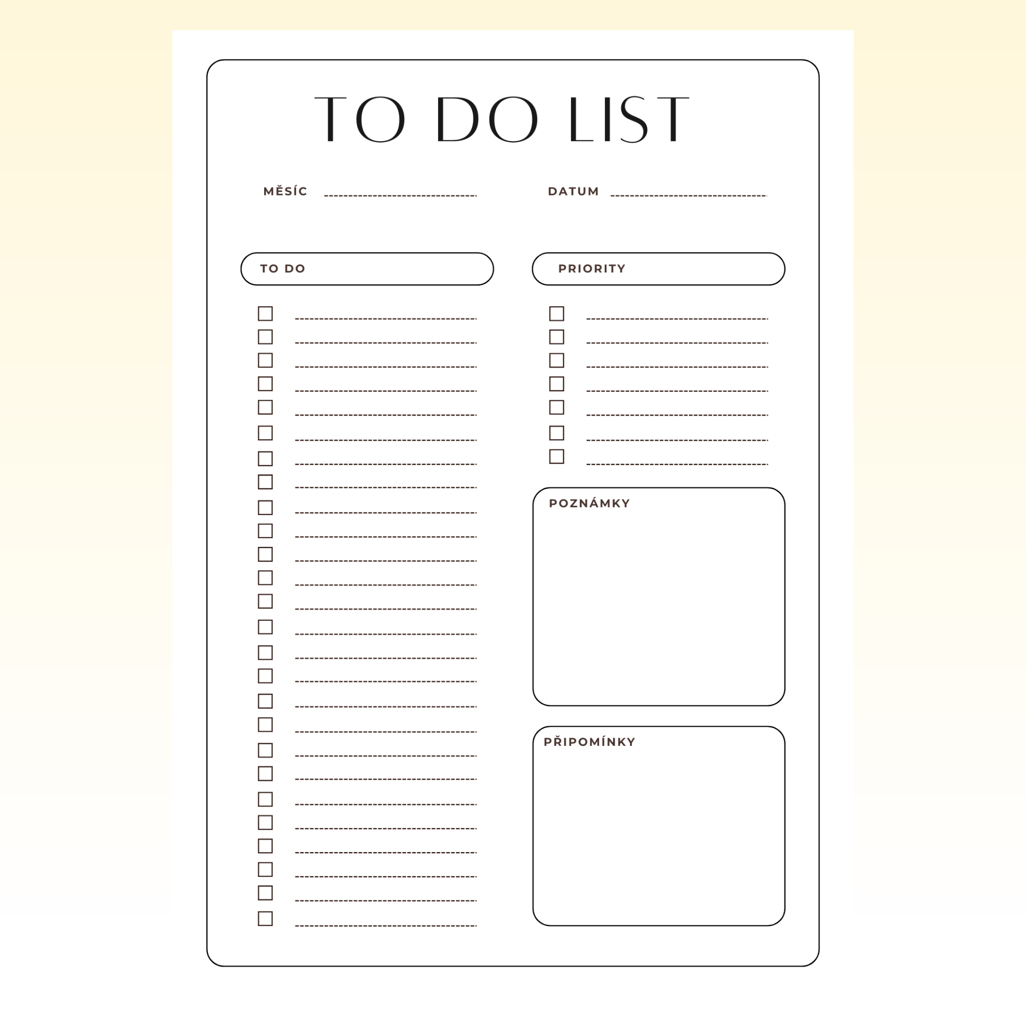 To - Do List