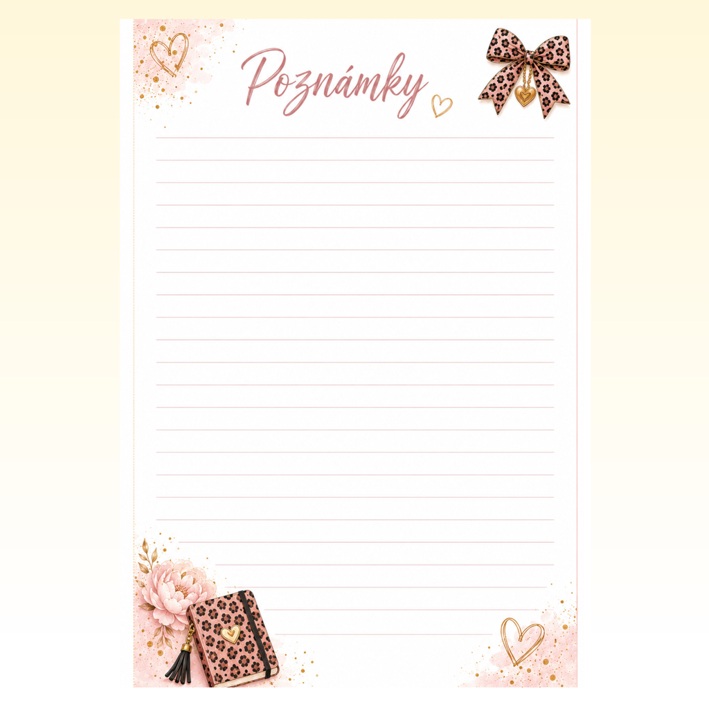 Poznámky Leopard - linky, tečky